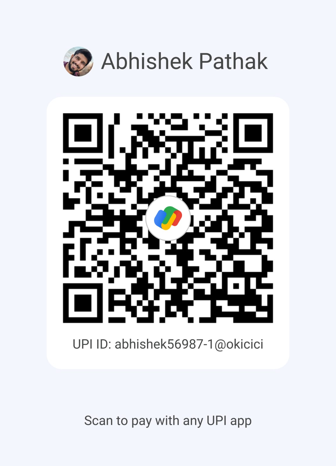 Google Pay QR for Abhishek Pathak